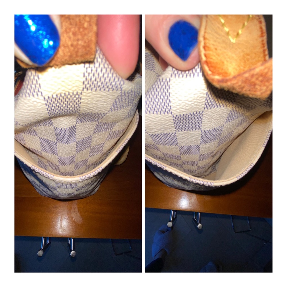 ♥️♥️SOLD LOUIS VUITTON TOTALLY PM AZUR TOTE SHOULDER BAG - Picture 9 of 16